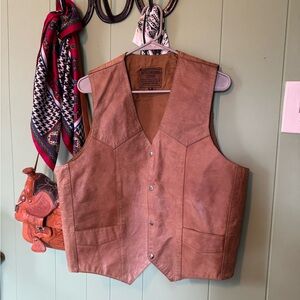 Antelope Brown Leather Vest